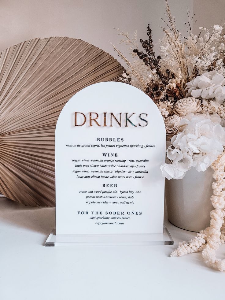 Drinks Menu (A5)